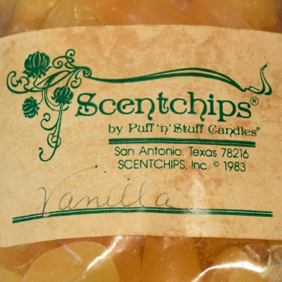 Vintage Scentchips PuffNStuff Candles Wax Melt Sachet Simmer Pot Vanilla Scented - Picture 2 of 4
